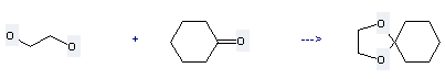 1,4-Dioxaspiro[4.5]decane can be prepared by ethane-1,2-diol and cyclohexanone